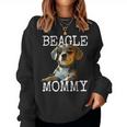 Beagle Mommyビーグル ママ フンデ ママについてつぶやく イングリッシュ・ビーグル ママ レディーススウェットシャツ