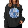 Blue Field Day Blue Team Color Field Trip Teacher Student Women Sweatshirt