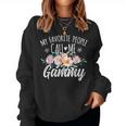 My Favorite People Call Me Gammy Floral Birthday Gammy Women Sweatshirt