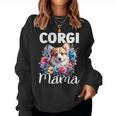 Floral Corgi Mom Dog Lovers Cute Mama Puppy Mother's Day Women Sweatshirt