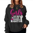 Girls Just Want To Have Fundamental Rights レディーススウェットシャツ
