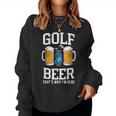 Golf And Beer That's Why I'm Here ゴルフ ビールを飲む人 レディーススウェットシャツ