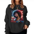 Happy 4Th Of July Black Girl Us Flag Melanin Afro African Women Sweatshirt Happy 4Th Of July Black Girl Us Flag Melanin Afro African Women Sweatshirt