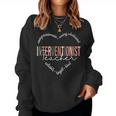 Heart Of A Proud Interventionist Teacher For Men Women Sweatshirt