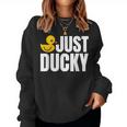 Just Duckyラバーダック レディーススウェットシャツ