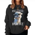 Maltese Mommyマルチーズ ママ 犬 お母さん 母の日 お母さん スウィート・マルチーズ レディーススウェットシャツ