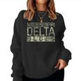 Mississippi Delta Blues Intage Retro Envejecida Sudadera Mujer