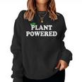 Plant Powered プラントパワー ヴィーガニズム ヴィーガン ベジタリアン レディーススウェットシャツ