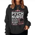 Psych Nurse Mental Health Psychiatric Nursing Appreciation レディーススウェットシャツ