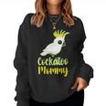 Retro Cockatoo Mother Mom Cockatoo Mommy Cockatiel レディーススウェットシャツ