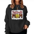 Softball Mom Tiger Print Mother's Day Lovers Girl Women Sweatshirt