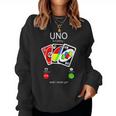 Uno Calls And I Must Be For Children レディーススウェットシャツ