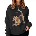ビーグルシャツ ビーグルtシャツ Love Is Dog Mom Dad 子犬 ペット キュート レディーススウェットシャツ