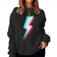 稲妻デザイン キッズ 男の子 女の子 女性 男性 グラフィック レディーススウェットシャツ