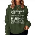 Custom Name Girl Mom Wife Birthday Presents Heather Name Personalized Birthday Christmas Joke Women Sweatshirt