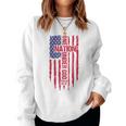 One Nation Under God American Flag Patriotic Christian Women Sweatshirt