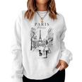 Paris France Eiffel Tower French Girl City Of Love Souvenir Women Sweatshirt