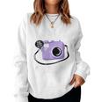 古希祝い 旅行好き 写真好き 撮影好き カメラ レトロ 父 母 男性 女性 70歳お祝い Ready To Travel レディーススウェットシャツ