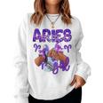 牡羊座 女の子 誕生日 星座 スニーカー ネイル 誕生日 レディーススウェットシャツ