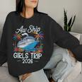 Awhip It's A Girls Trip 2026 マッチング クルーズ旅行 バケーション レディーススウェットシャツ 彼女への贈り物