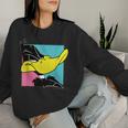 Daffy Duck レディーススウェットシャツ 彼女への贈り物
