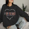 Heart Of A Proud Interventionist Teacher For Men Women Sweatshirt Gifts for Her