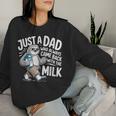 Hilarious Sloth Dad Meme For Father’S Day Just A Dad Women Sweatshirt Gifts for Her