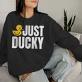Just Duckyラバーダック レディーススウェットシャツ 彼女への贈り物