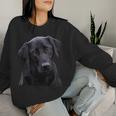 Love Is Labrador Retriever シャツ ブラック ラボ Mom Dad Dog Lover レディーススウェットシャツ 彼女への贈り物