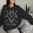 Mama Est 2018 Madre Desde 2018 Mamá 2018 Sudadera Mujer Regalos para ella