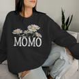 Momo Floral Chamomile Mother's Day Momo レディーススウェットシャツ 彼女への贈り物
