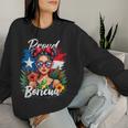 Puerto Rican Girls Boricua Puerto Rico Heritage Messy Bun Women Sweatshirt Gifts for Her Puerto Rican Girls Boricua Puerto Rico Heritage Messy Bun Women Sweatshirt Gifts for Her