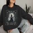 Salem 1692 They Missed One Witch Tarot Card ハロウィンtシャツ レディーススウェットシャツ 彼女への贈り物