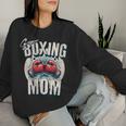 Uper Boxing Mom Guantes De Boxeo Y Boxeadores De Apoyo Cuello Sudadera Mujer Regalos para ella