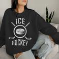 アイスホッケー ギフト ラケット パック 男性女性子供 Ice Hockey レディーススウェットシャツ 彼女への贈り物