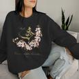 マダム秀 花tシャツ（1） さくら 一期一会 レディーススウェットシャツ 彼女への贈り物