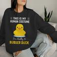 ラバーダックシャツ I'm Really A Rubber Duck レディーススウェットシャツ 彼女への贈り物