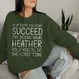 Custom Name Girl Mom Wife Birthday Presents Heather Name Personalized Birthday Christmas Joke Women Sweatshirt Gifts for Her