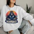 Bassquatch – Groovyasquatch Djデザイン 音楽愛好家向け レディーススウェットシャツ 彼女への贈り物