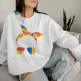 Building Block Messy Bun Mom Life Master Builder Women Sweatshirt Gifts for Her