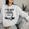Cute I'm Not Retired Fishing Is My Full-Time Job ギフト レディーススウェットシャツ 彼女への贈り物
