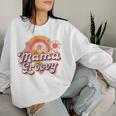 Groovy Best Mom Ever Best 母の日 長袖tシャツ レディーススウェットシャツ 彼女への贈り物