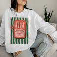 Sardines Tinned Fish Retro Graphic Summer For Women Women Sweatshirt Gifts for Her