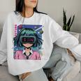 かわいいアニメの女の子 長袖tシャツ レディーススウェットシャツ 彼女への贈り物