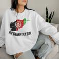 アフガニスタンの国旗 アンティーク調 男性 女性 キッズ アフガニスタン レディーススウェットシャツ 彼女への贈り物