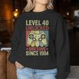 40歳の誕生日 男性 女性 40歳 1984年 装飾 面白い ギフト レディーススウェットシャツ 面白い贈り物