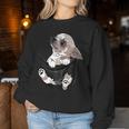 I Am Looking At You 面白い チワワ ポケット犬 お母さん 恋人 レディーススウェットシャツ 面白い贈り物
