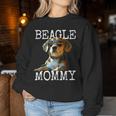 Beagle Mommyビーグル ママ フンデ ママについてつぶやく イングリッシュ・ビーグル ママ レディーススウェットシャツ 面白い贈り物