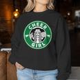 Cheer Girl 面白いチアリーダーグラフィック 女の子用 レディーススウェットシャツ 面白い贈り物
