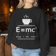 EMc2 Means Energy Milk X Coffee2 レディーススウェットシャツ 面白い贈り物